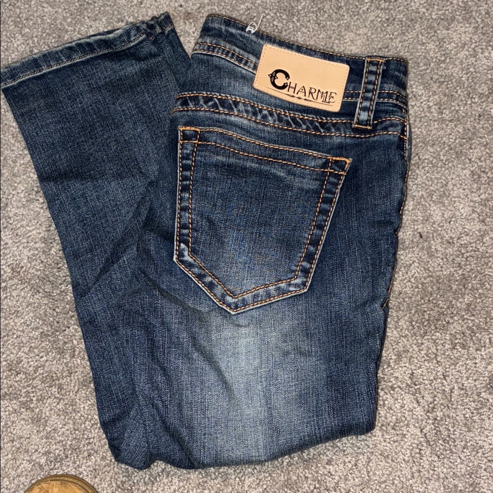 Charmie Women's Dark Blue Denim Capris